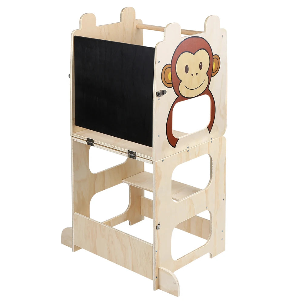 Tour d'Apprentissage Montessori 3-en-1, Singe