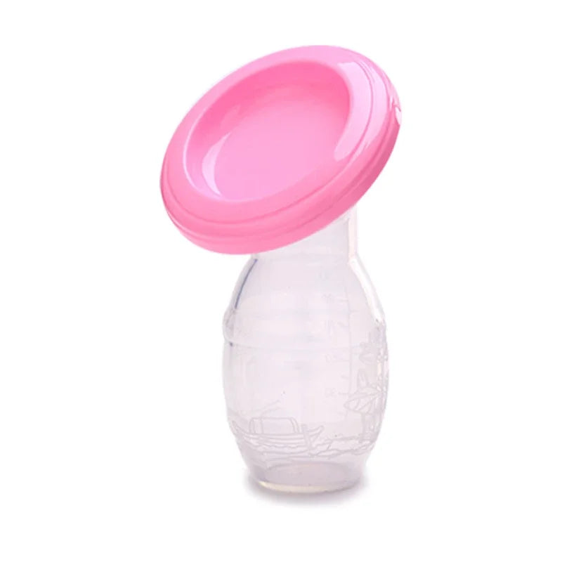 Breast pump silicone suction cup holder 75 ml with lid – Storeyza