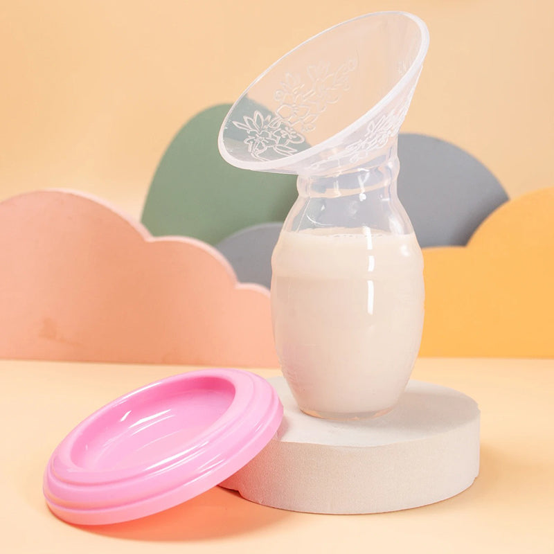 Breast pump silicone suction cup holder 75 ml with lid – Storeyza