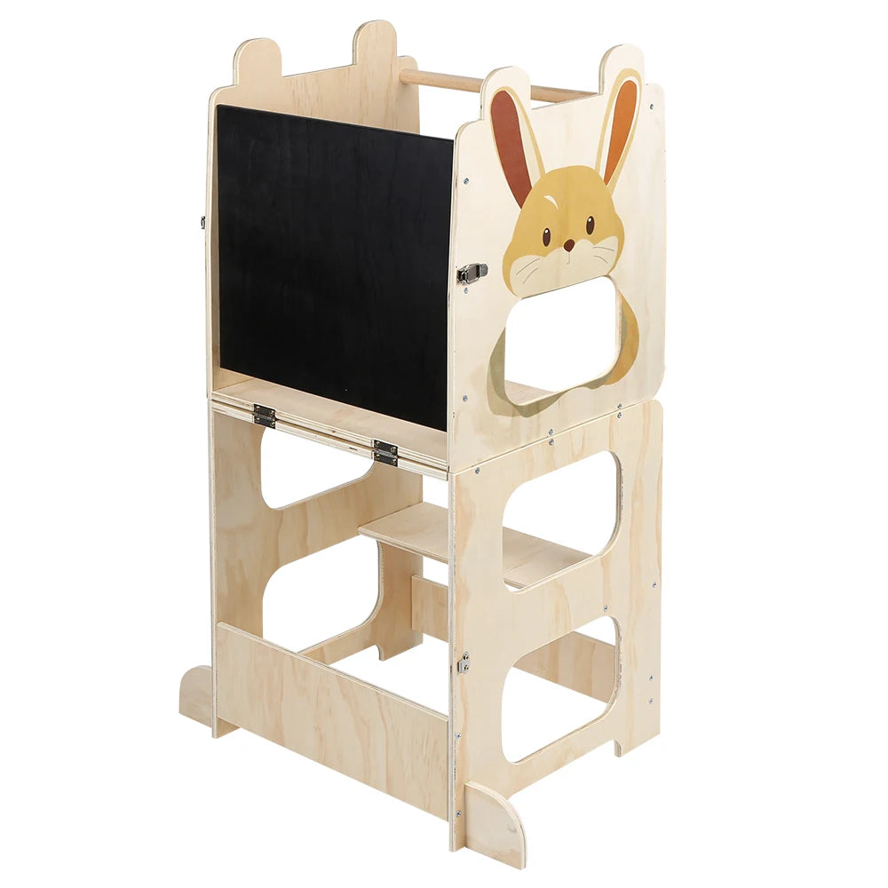 Tour d'Apprentissage Montessori 3-en-1, Lapin