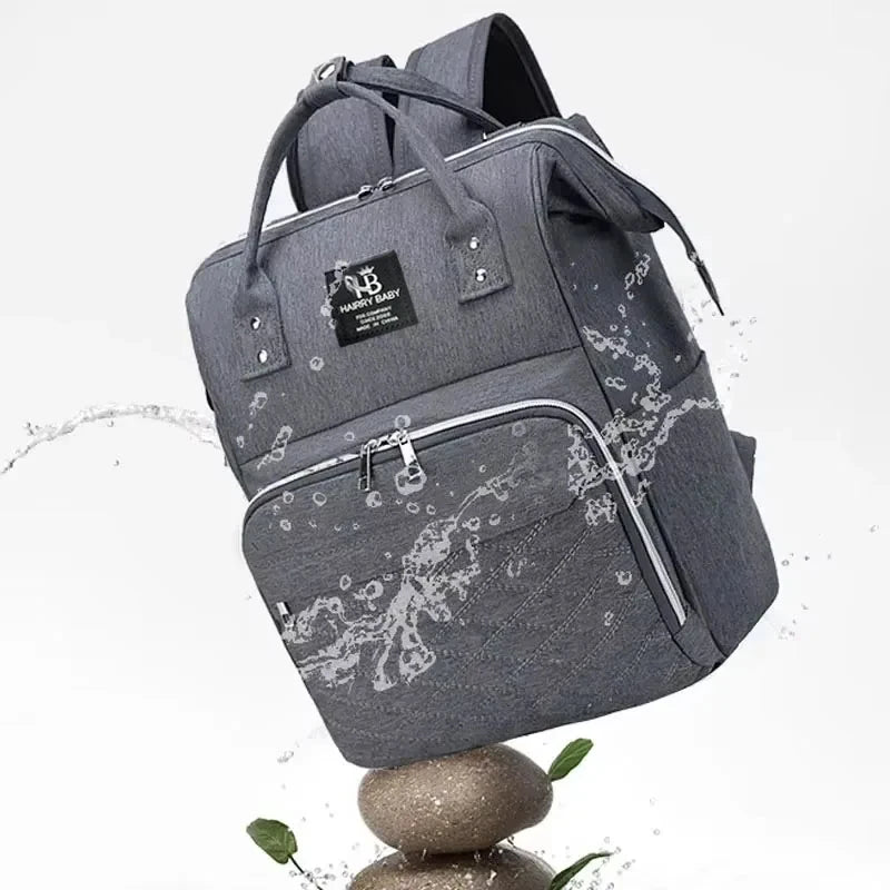 Sac à dos à langer en tissu Oxford résistant aux éclaboussures
