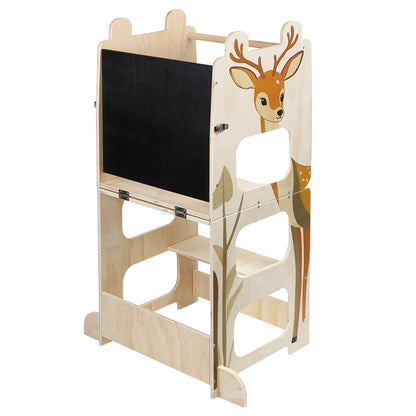 Tour d'Apprentissage Montessori 3-en-1, Cerf