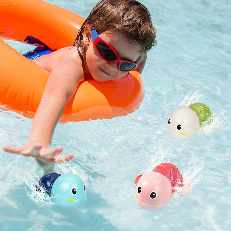 Diealles Shine Lot De 3 Tortues Jouet De Bain - Bateau Qui Nage Sans Pile Pour Bébé
