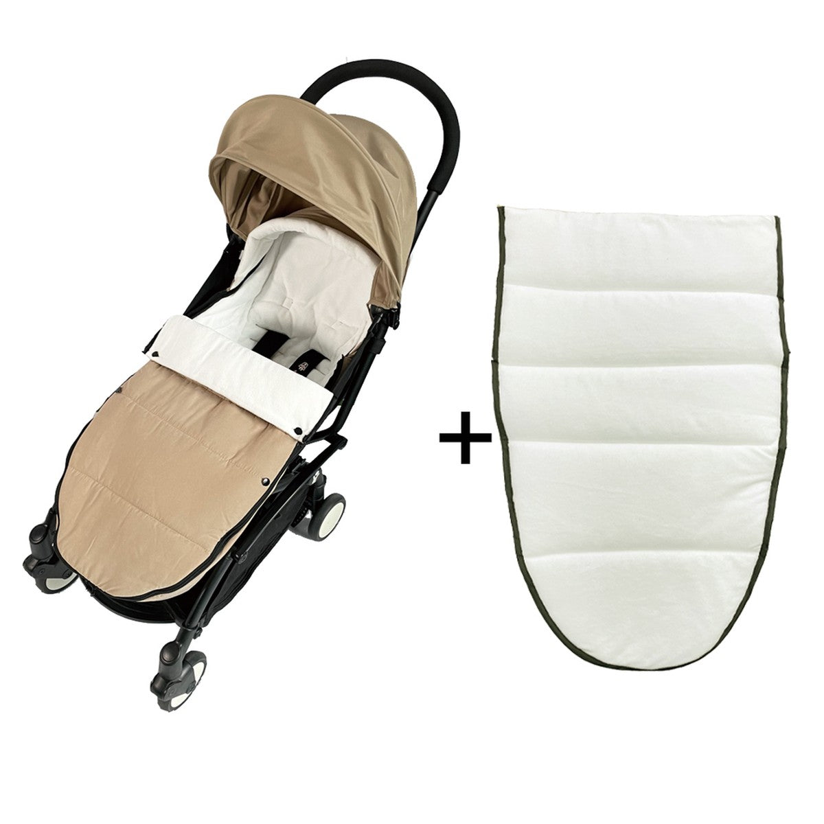 Chancelière Universelle 2 en 1 pour Poussette, coloris taupe